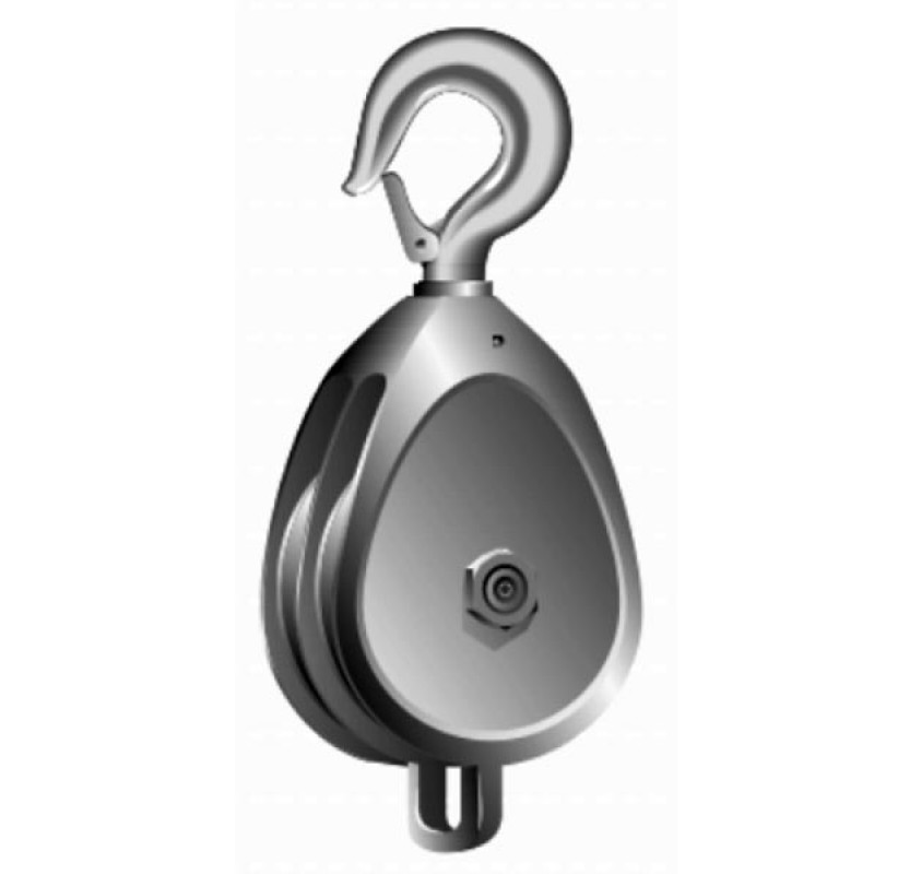 Double Sheave Block with Safety Hook Lifting Gear Direct